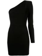 Alex Perry Ambre One-shoulder Mini Dress - Black