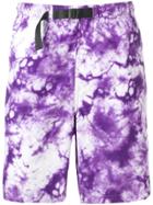 Stussy Tie-dye Print Shorts - Purple