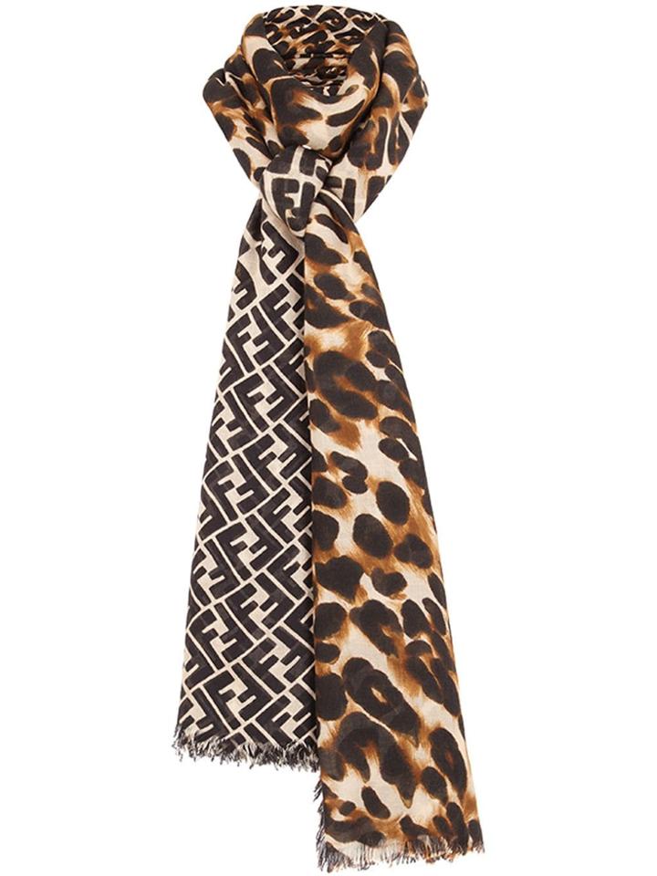Fendi Ff Maxi Stole - Brown