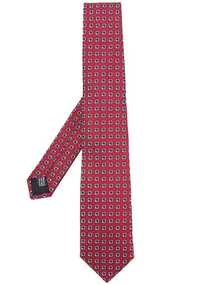 Cerruti 1881 Geometric Print Tie - Red