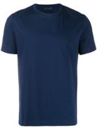 Prada Logo Embroidered T-shirt - Blue