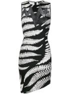 Just Cavalli Leaf Embroidered Mini Dress - Black