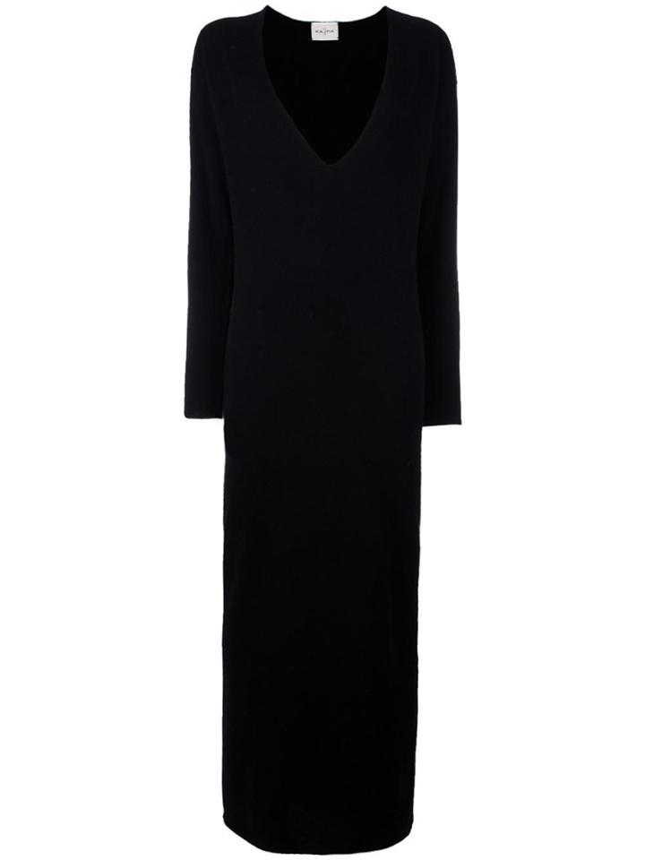 Le Kasha Cashmere 'phoenix' Maxi Dress - Black