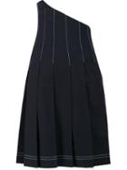 Jacquemus 'la Jupe Marin Plissée' Pleated Skirt, Women's, Size: 36, Blue, Nylon/polyester/acetate/other Fibers