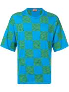 Missoni Contrast Check T-shirt - Blue