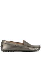 Tod's Gommino Driving Loafers - Silver