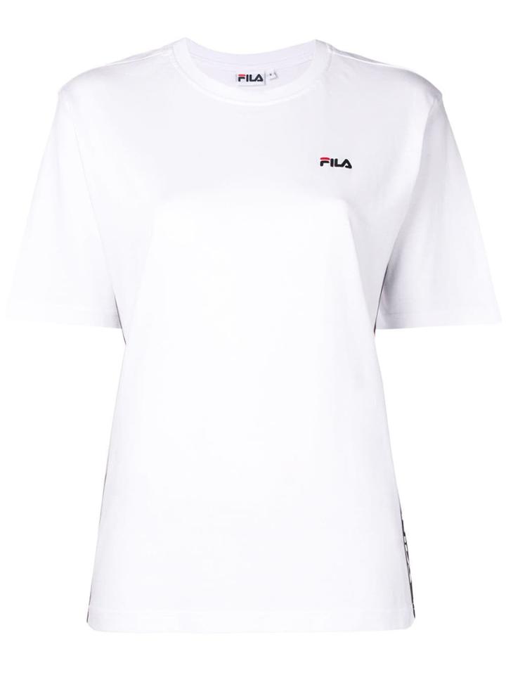 Fila Logo Side Stripe T-shirt - White