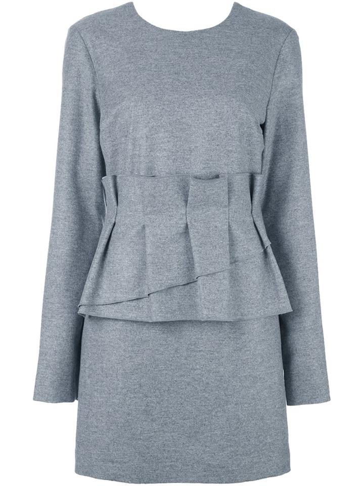 Msgm Fitted Peplum Dress