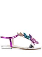 Sophia Webster Riva Flat Sandals - Silver