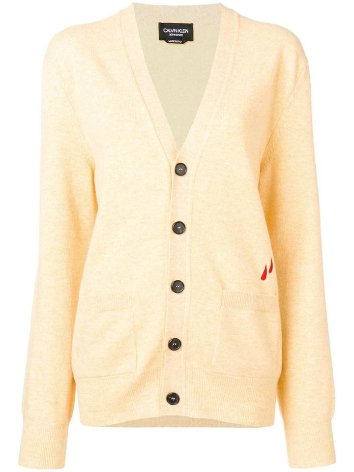 Calvin Klein 205w39nyc V-neck Button Cardigan - Yellow