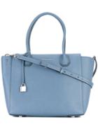 Michael Michael Kors - Mercer Large Tote - Women - Calf Leather - One Size, Blue, Calf Leather