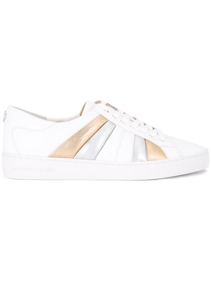 Michael Michael Kors Contrast Panel Sneakers - White