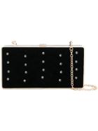 Twin-set Crystal-embellished Box Clutch - Black