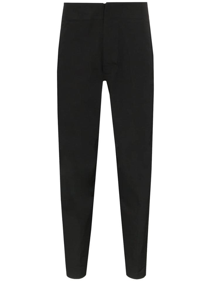Descente Allterrain Black High Stretch Wide-leg Tapered Trousers
