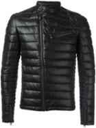 Save The Duck Mandarin Neck Padded Jacket, Men's, Size: Large, Black, Nylon/polyester/polyurethane/viscose