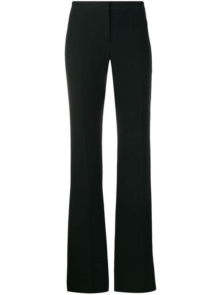 Alexander Mcqueen High-waisted Crepe Trousers - Black