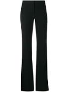 Alexander Mcqueen High-waisted Crepe Trousers - Black