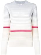 Barrie Colour-block Striped Sweater - Neutrals