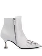 Casadei K Blade Taylor Boots - White