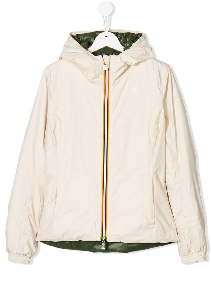 K Way Kids Lily Padded Jacket - Nude & Neutrals