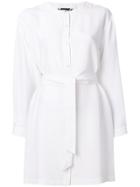 Vanessa Seward Belted Shirt Dress - White