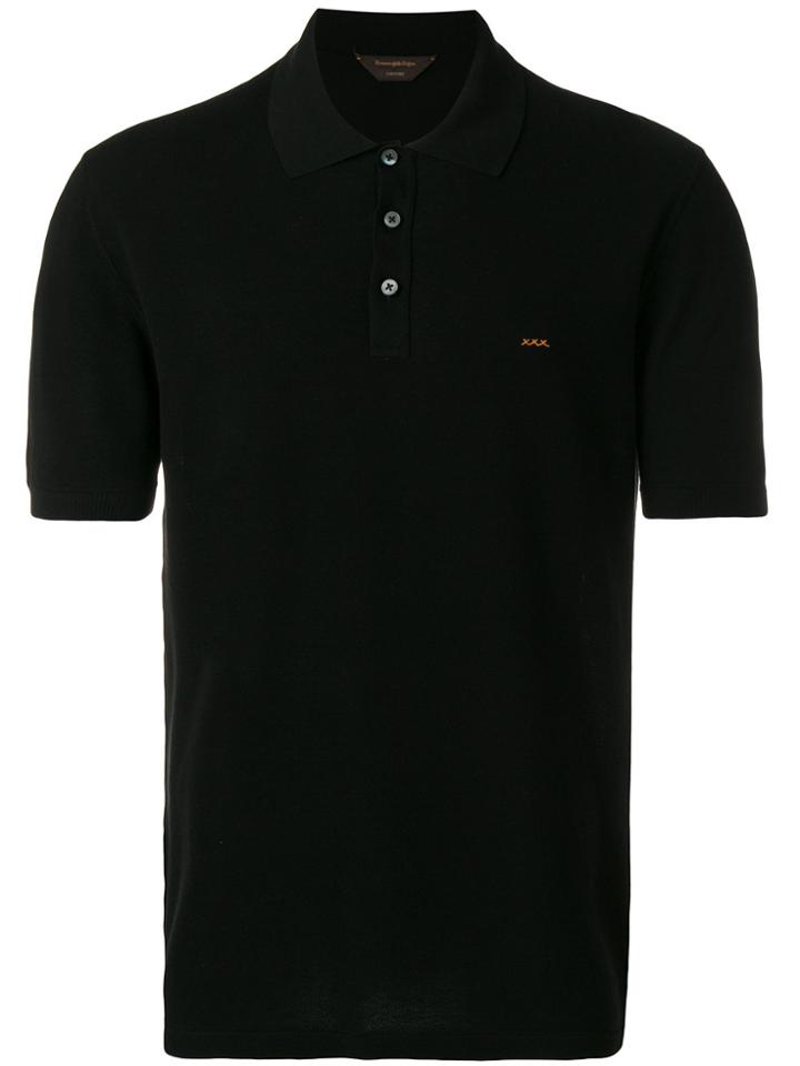 Ermenegildo Zegna Couture Classic Polo Shirt - Black