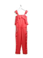 Miss Blumarine Ruffle Detail Jumpsuit, Girl's, Size: 12 Yrs, Red
