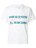 Sacai All In Due Course Print T-shirt - White