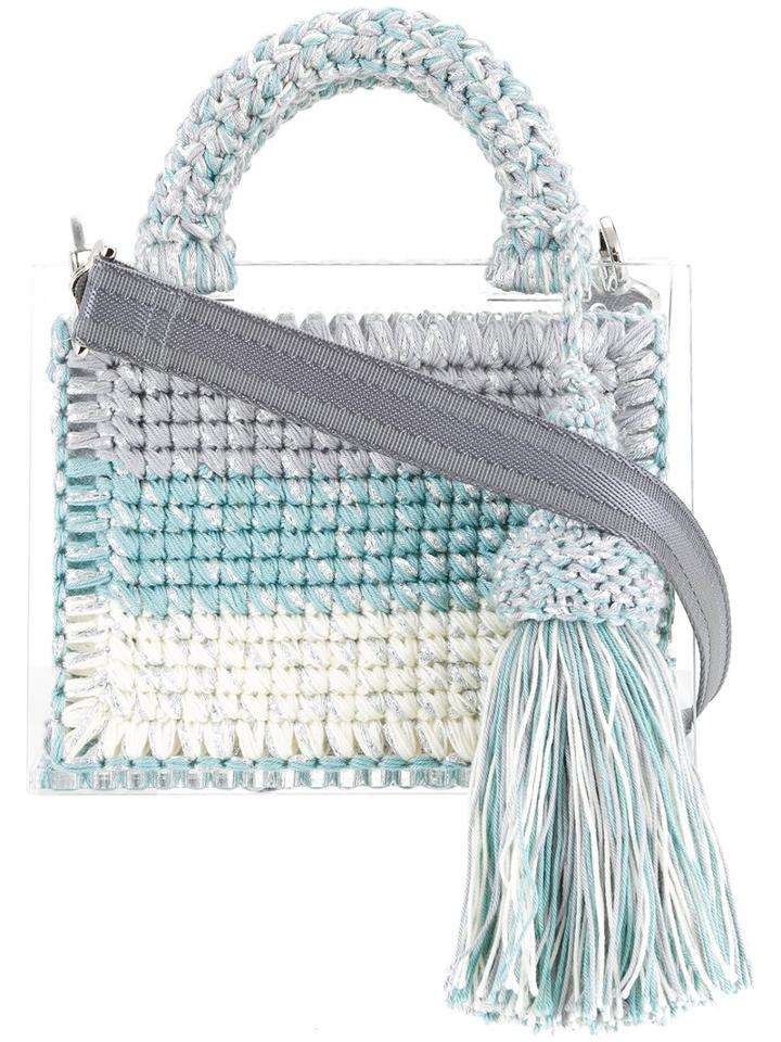 7ii Bath St. Barts Purse, Women's, Silver, Acrylic