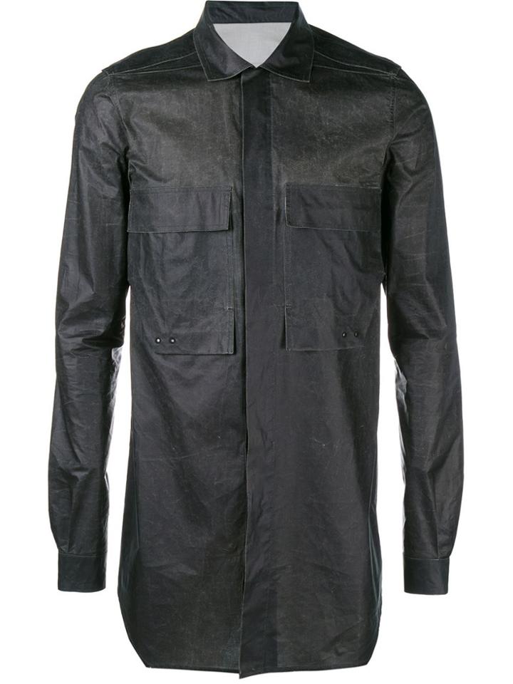 Rick Owens Cotton Overshirt - Black