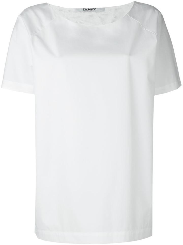 Chalayan Signature Oversized T-shirt, Women's, Size: 40, White, Cotton