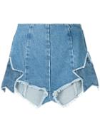 Pony Stone Starz Patch Denim Shorts - Blue