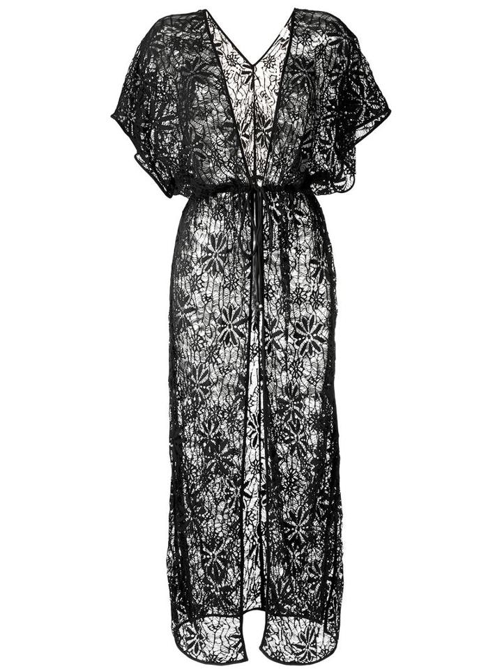 Amir Slama - Lace Beach Dress - Women - Cotton - G, Black, Cotton