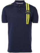 Hackett - Aston Martin Polo Shirt - Men - Cotton/polyester/spandex/elastane - L, Blue, Cotton/polyester/spandex/elastane