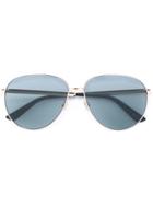 Gucci Eyewear Aviator Frame Sunglasses - Metallic