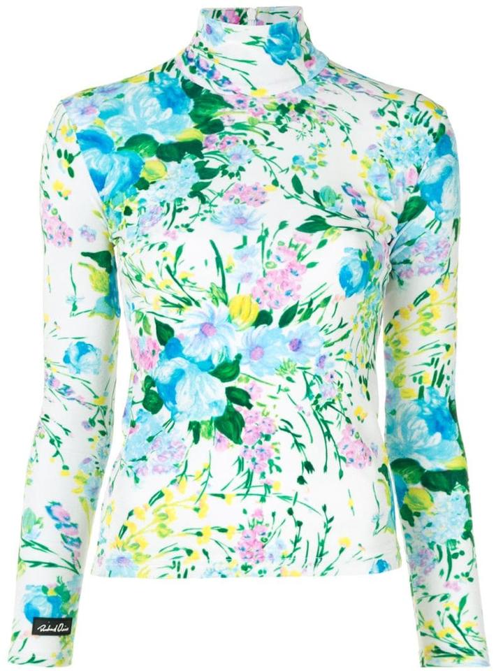 Richard Quinn Floral Turtle-neck Top - Multicolour