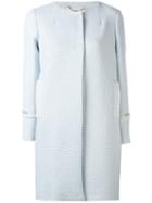 Blugirl - Embellished Coat - Women - Cotton/acrylic/polyamide/other Fibers - 40, Blue, Cotton/acrylic/polyamide/other Fibers