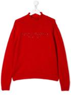 Philosophy Di Lorenzo Serafini Kids Teen Embellished Logo Sweater -