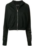 Andrea Ya'aqov Classic Zipped Hoodie - Black