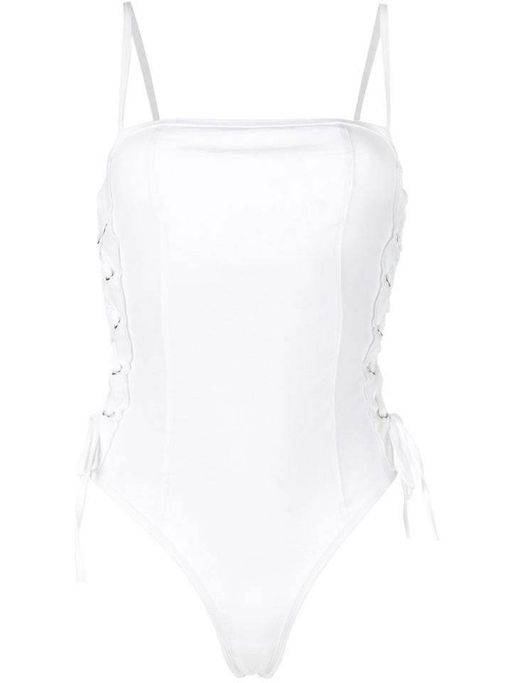 Rta - Fitted Tank Top - Women - Cotton - S, White, Cotton