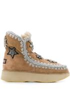 Mou Star Running Eskimo Ankle Boots - Brown