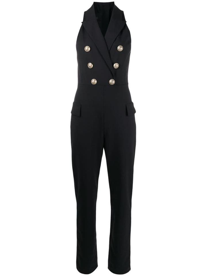 Balmain Double-breasted Jumpsuit - Black