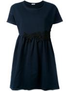 P.a.r.o.s.h. - Lace-trimmed Top - Women - Cotton/spandex/elastane - S, Blue, Cotton/spandex/elastane