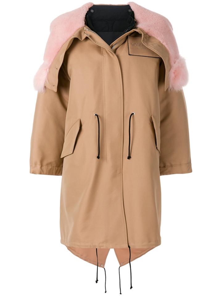Calvin Klein 205w39nyc Oversized Parka - Brown
