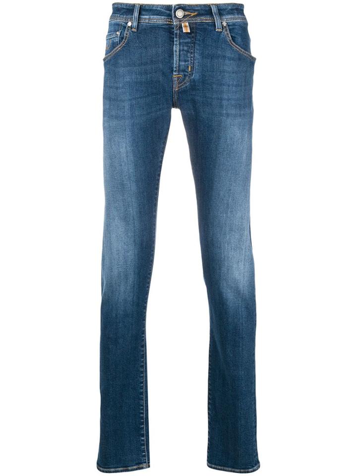 Jacob Cohen Classic Washed-effect Jeans - Blue
