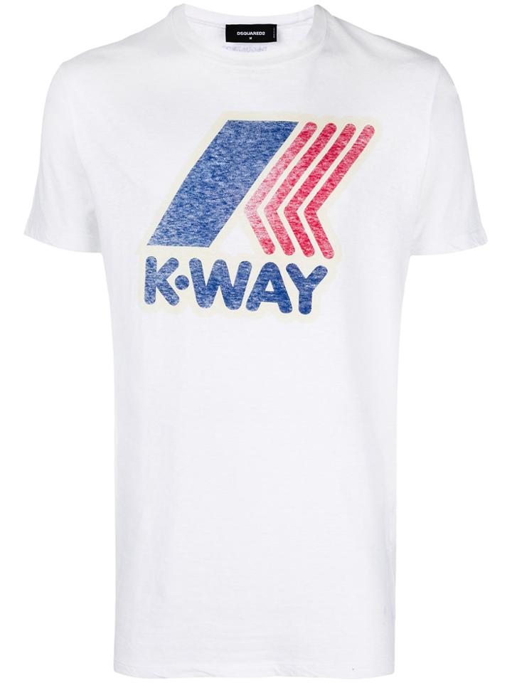Dsquared2 K-way Print T-shirt - White