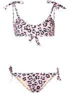 Emmanuela Swimwear Lulu Leopard Print Bikini - Pink & Purple