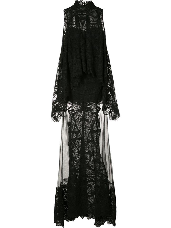 Jonathan Simkhai Layered Lace Gown - Black