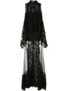 Jonathan Simkhai Layered Lace Gown - Black