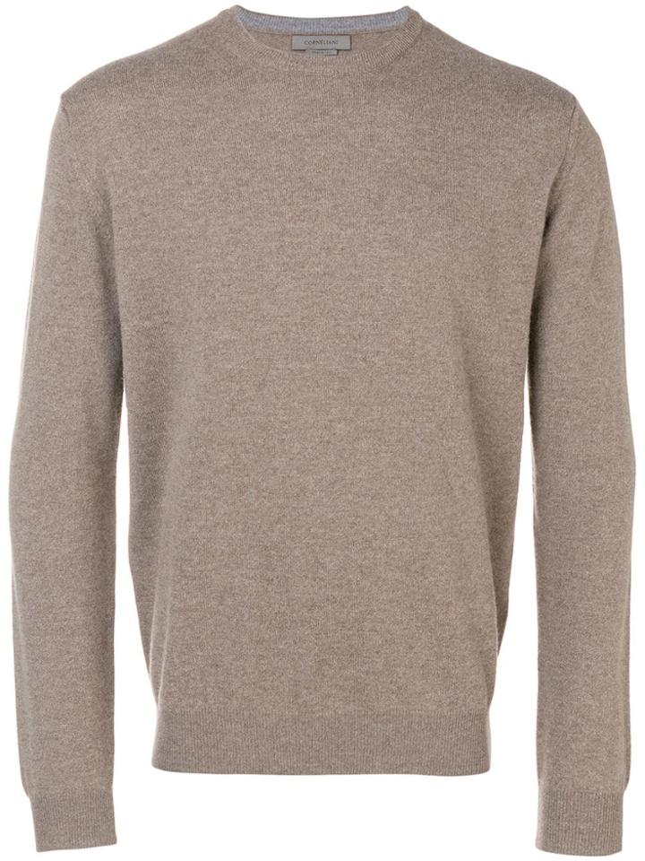 Corneliani Crew Neck Sweater - Neutrals